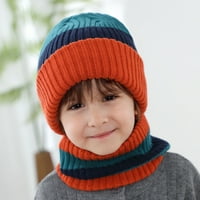 Kripyery Set Winter Hat Stretch visoke elastičnosti nejasno mekani zgušnjavanje Držite toplu prugu Dječji