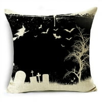 Crna bijela jednostavna halloween serija Halloween bacaj jastuk za bacanje jastučnice ukrasni poklopac