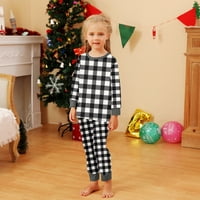 Božićna porodica Pajamas Podudarni setovi Organska pamučna odjeća za spavanje za spavanje za odmor Flannel