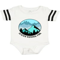 Inktastični glacier Nacionalni park Montana Planine poklon baby boy ili baby girl bodysuit