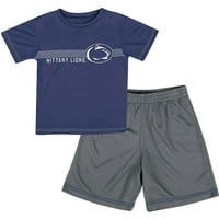 Toddler Russell Athletic Mornary Siva Penn State Nittany Lions Mom Logo Majica i kratke hlače