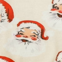 Dječji dječji dječaci Djevojke Božićni kombinezon Cartoon Santa Claus uzorak Ispis dugih rukava
