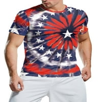 Avamo Men T majica Američka zastava Štampaj majica Kratki rukav Ljetni vrhovi Ležerne prilike pulover