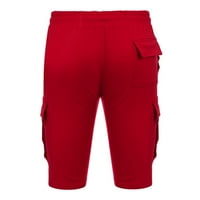 Muški kratke hlače Ležerne prilike elastične strugove Osnovne kratke hlače Stretchy prozračne prtljažnice