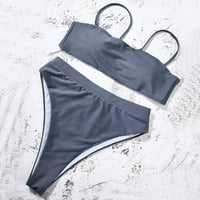 Tenjioio Sale Sale Ženski kupaći kostimi Ženski kupaći kostimi Tankovi Tops Ladies 'Bikini High Struk