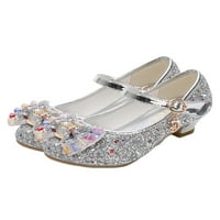 Woobling Children haljina cipele pjenušava Mary Jane Sandale luk princeze cipela vjenčana lagana svjetlost