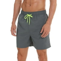 Felirenzacia Muške čvrste prozračne čipke Vodootporne četvrtine hlače Plaže kratke hlače Sportske casual