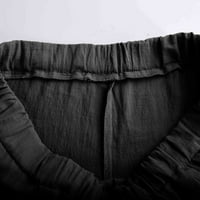 Cleance ispod $ Odjeća za muškarce, poropl pamučni posteljina elastična struka zdrobljene prozračne