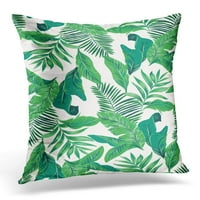 Zelena džungla tropsko listovi uzorak u egzotičnom jastuku od jastuka