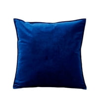 Humgreen Dekorativni baršunasto bacanje jastuk za jastuk mekan tamno plavi jastuk nalik na kasu za sofa