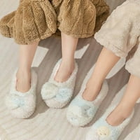 Žene Elegantne ugodne krznene papuče Divno ispis Tie-boja Chic Soft Fluffy Furn Cour House Cipele