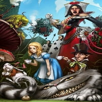Alice in Wonderland VII - platna ili štampana zidna umjetnost