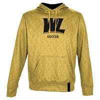 Muški izgled Gold West Liberty Hilltoppers Soccer Ime Drop Pulover Hoodie