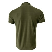 Košulje za muškarce Prodaja čišćenja Čvrsta bluza Visoki ovratnik Turtleneck Kratki rukav Tees