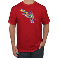 Rainbow Trippy Psychedelic Parrot Animal Lover Graphic majica