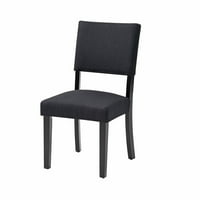 Taul posteljina tapacirana metalna stolica u crnoj tapacira: posteljina, kapacitet težine: 300