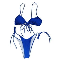 OAVQHLG3B bikini setovi za žene, Micro Bikini set kupaći kostim dvije napunjene padne kupaći odjeće