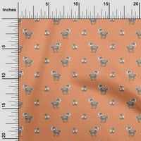 Onuone pamučne kambrične tkanine narančastom proizvode zanata za životinje Dekor tkanina tiskana pored