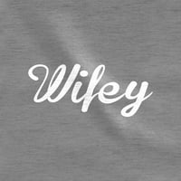 Hubby & Wifey Podudaranje par Hoodie Njegov i njen poklon za muža i supruga Hubbey Crna srednja supruga