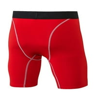 Sanviglor Muške joge kratke hlače visoke struk Sport Mini pantalone Čvrsta boja kratke hlače Atletska