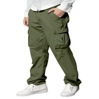 Colisha muške teretne hlače Ravne pantalone za noge Multi džepovi Taktički pant Lagana radna banalna