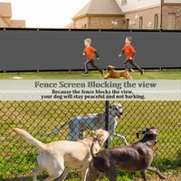 ArtPuch Zaslon za ogradu za zaštitu od privatnosti FT crna prilagođena vanjskim mrežastima za dvorište,