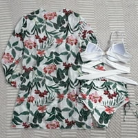Giligiliso Clearence kupaći odijela za žene dame seksi cvijeća tiskanje bez bočnih kostimi s tri komada kupaći kostimi kupaći kostimi