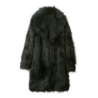 SNGXGN MEN Slim Stilsko kaput od čvrstog graška kaput zimski muški kaput, crni, veličina m