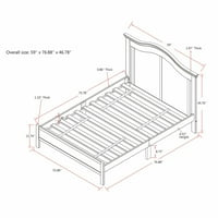 Namještaj Amerike Diverton Tradicionalni krevet za platformu