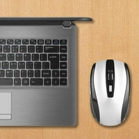 Bežični miš, srebrni miš, za laptop