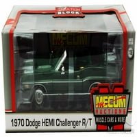 Dodge Hemi Challenger R T kabriolet, zelena - Greenlight Aukcijski blok - Discast Model Model Toy Car
