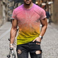 Muška labava košulja TOP STREET 3D digitalni tiskani okrugli vrat Modni kratki rukav Top majica Casual