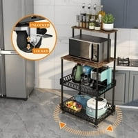 Kuhinja Baker Rack sloj mikrovalna pećnica kolica kava mikrovalna pećnica, stalak za skladištenje kuhinje