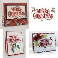Sretan božićni rezni rezni rezni reznici, sretne božićne štikle na božićne štikle DIY obrtni kartice