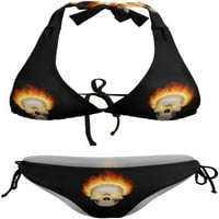 Spaljivanje lubanje Ženska dva kupaći kostim Halter bikini set kupaći kostimi kupaći odijelo