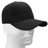 Obična bejzbol kapa za muškarce i žene Podesive veličine Aktivnosti na otvorenom BLACK & BLACK