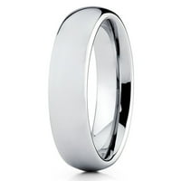 Srebrni volfram karbid vjenčani vjenčani kabinski oblik prsten za prsten i žene udobnost fit