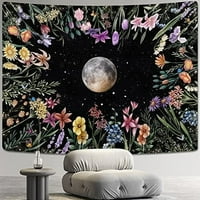 Biljna priroda Tapisetorska faza Mjesec Tapastry Wall Viseća Boho Mandala tapiserija za estetsku spavaću