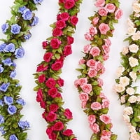 Kiplyki Veleprodaja umjetnog ruža cvijet ratatan zid viseći unutarnji vitin ukras lažni cvijet