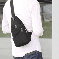 Muški višeslojni veliki kapacitet Pogodan torbi za grudni koš radovi jedno rame Canvas otporni na koštinu