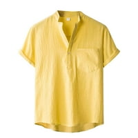 Muške majice Muške kuće Vintage Pure Color Lan Solid kratkih rukava Retro T majice Bluza