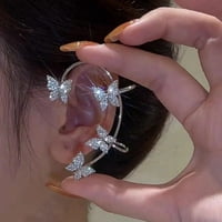 Super flash dijamantski uši leptir uši za uho Naušnice za uho Bajk temperament Jednostavna ličnost Sve