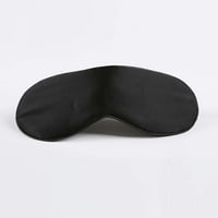 Crni očni poklopac minimalistička poliesterska maska ​​za spavanje za kućnu crnu boju