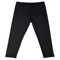 Sanviglor Kids pantalone Stretne hlače mršave gamaše Ležerne dno je plejsko odjeću dugačka ploča crna
