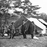 Abraham Lincoln . N16th predsjednik Sjedinjenih Država. Lincoln u Antietamu, Marylandu, sa Allan Pinkertonom