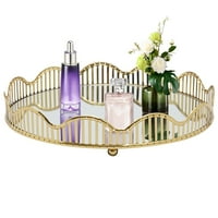 Mieuov zlatna krivulja poslužavaju luksuzni zrcalni parfem držač nosača rundi 12.4 Dekorativni izbiranje