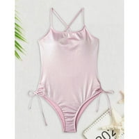 Aaiyomet Bright Boja za bagere bez kupaćih kostimica ubojni korut za kupaći kostim bikini skupo, ružičasta