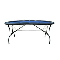 Dizajn 73 Sklopivi plavi plavi filc sklopivi noge poker stol sa podstavljenim šinama
