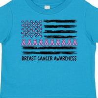 Inktastična svijest o karcinomu za dojku Pink trake i poklon za zastavu Dječak malih majica ili majica