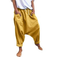 FVWitlyh pantalone za žene i staklene hlače Modne pune casual pantalone Pokreti pamuk-mješavina plus
